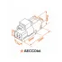 Разъём 2 pin с проводами для генератора Лада Vesta; для ДПКВ Peugeot, Citroen AECC066 AIRLINE