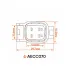 Разъём 4 pin с проводами для датчика кислорода Mitsubishi Lancer, Outlander, ASX AECC070 AIRLINE