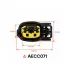 Разъём 2 pin с проводами для катушки зажигания KIA, Hyundai AECC071 AIRLINE
