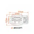 Разъём 2 pin с проводами для катушки зажигания KIA, Hyundai AECC071 AIRLINE