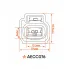 Разъём 2 pin с проводами для катушки зажигания Ford, Mazda, Volvo AECC076 AIRLINE
