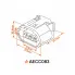 Разъём 3 pin с проводами для катушки зажигания Mitsubishi Outlander AECC083 AIRLINE