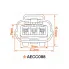 Разъём 3 pin с проводами для катушки зажигания Hyundai, KIA, Mazda, Honda, Nissan AECC088 AIRLINE