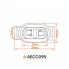 Разъём 2 pin с проводами для ламп H11, H16, H27/2 Лада, ГАЗ, Hyundai, Kia AECC095 AIRLINE