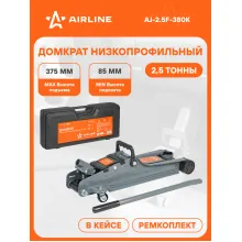 Домкрат автомобильный подкатной гидравлический компактный в кейсе 2.5 т (Высота подхвата 85 мм, Высота подъема 375 мм) Домкрат автомобильный подкатной гидравлический компактный в кейсе 2.5 т (Высота подхвата 85 мм, Высота подъема 375 мм)