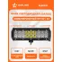 Балка светодиодная на автомобиль фара двухрядная, 18 LED комбинированный свет, 235х78х65 мм 54 Вт 12/24 В AIRLINE