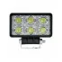 Фара светодиодная прямоугольная, 6LED, направленный свет, 18Вт, 110x81x46мм, 12/24В, PLUS ALED121 AIRLINE