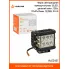 Фара светодиодная прямоугольная, 12LED, направленный свет (Белый + Желтый), 12Вт, 97x97x76мм, 12/24В, PLUS ALED137 AIRLINE