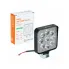 Фара светодиодная квадратная, 9LED, направленный свет, 9Вт, 83х83х22мм, 12/24В, PLUS ALED146 AIRLINE