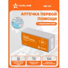 Аптечка автомобильная укомплектованная / пластиковый футляр AM-06 AIRLINE AM-06