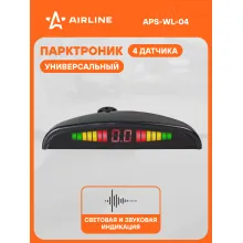 Парктроник на авто 4 датчика с беспроводным LED дисплеем AIRLINE APS-WL-04