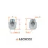 Гайка колесная M12x1,5x32, конус, ключ 21, закрытая, хром для а/м Hyundai/KIA/Toyota ASCR002 AIRLINE