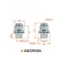 Гайка колесная M12x1,5x37, несъемная шайба, ключ 21, закрытая, хром для а/м Toyota/Lexus ASCR005 AIRLINE