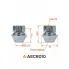 Гайка колесная M12x1,5x28,5, конус подвижный, ключ 19, закрытая, хром для а/м Ford ASCR010 AIRLINE