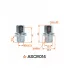 Гайка колесная M14x1,5x46, несъемная шайба, ключ 22, закрытая, хром для а/м Land Rover ASCR014 AIRLINE