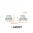 Гайка колесная M14x1,5x18, плоская шайба, ключ 19, открытая, дакромет для а/м Mercedes/VW ASCR017 AIRLINE
