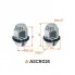 Гайка колесная M12x1,5x33, конус с пластиковой шайбой, ключ 21, закрытая, хром для а/м KIA ASCR024 AIRLINE