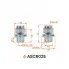 Гайка колесная M12x1,25x37, несъемная шайба, ключ 21, закрытая, хром для а/м Nissan/Infiniti ASCR025 AIRLINE