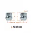 Гайка колесная M12x1,25x21, конус, ключ 17, открытая, хром для а/м Daewoo/Chevrolet ASCR028 AIRLINE
