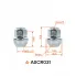 Гайка колесная M12x1,5x31,5, конус, ключ 19, закрытая, хром для а/м Ford ASCR031 AIRLINE
