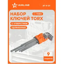 Набор ключей Г-образных TORX 9 шт AT-9-21