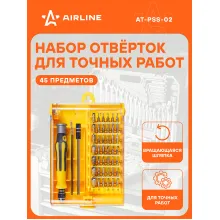Набор отверток для точных работ 45 шт в кейсе AIRLINE AT-PSS-02