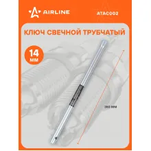 Ключ свечной трубчатый 14x350мм 12 граней с магнитным фиксатором PRO ATAC002 AIRLINE Ключ свечной трубчатый 14x350мм 12 граней с магнитным фиксатором PRO ATAC002 AIRLINE