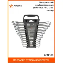 Набор ключей комбинированных дюймовых PRO 12пр. (1/4 Набор ключей комбинированных дюймовых PRO 12пр. (1/4
