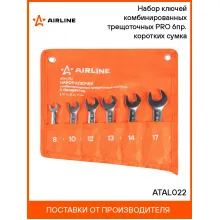 Набор ключей с трещоткой рожковый 8,10,12,13,14,17мм комбинированный PRO AIRLINE ATAL022 Набор ключей с трещоткой рожковый 8,10,12,13,14,17мм комбинированный PRO AIRLINE ATAL022