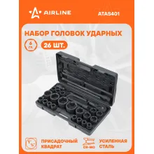 Набор головок ударных шестигранных 3/4 Набор головок ударных шестигранных 3/4