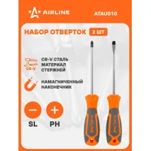 Набор отверток 2 шт крестовые и прямые SL5, PH1 AIRLINE ATAU010