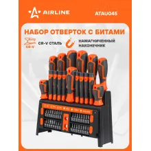 Набор отвёрток и бит 50 пр. в подставке (SL, PH, PZ, HEX, TORX, SQUARE) блистер ATAU045 AIRLINE Набор отвёрток и бит 50 пр. в подставке (SL, PH, PZ, HEX, TORX, SQUARE) блистер ATAU045 AIRLINE