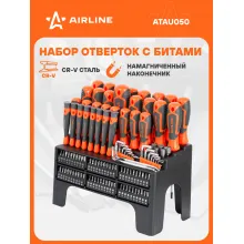 Набор отвёрток, бит и головок 116 пр. в подставке (SL, PH, PZ, HEX, TORX, SQUARE) ATAU050 AIRLINE Набор отвёрток, бит и головок 116 пр. в подставке (SL, PH, PZ, HEX, TORX, SQUARE) ATAU050 AIRLINE