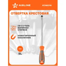 Отвертка шлицевая прямая SL10 AIRLINE ATAW098