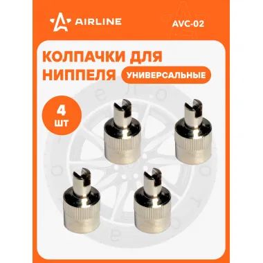 Колпачки на ниппель 4 шт авто, мотоциклов, велосипедов, колясок, хром / колпачки на шинный вентиль с ключом металл