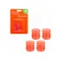 Колпачки на ниппель 4 шт авто, мотоциклов, велосипедов, колясок, оранжевый / колпачки на шинный вентиль ABS-пластик