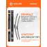 Щетки стеклоочистителя для автомобиля 600/450 мм бескаркасные 2 шт / дворники для автомобиля AIRLINE AWBM046