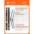 Щетки стеклоочистителя для автомобиля 630/550 мм бескаркасные 2 шт / дворники для автомобиля AIRLINE AWBM065