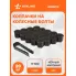 Колпачки на колесные болты / гайки 19 мм, 20 шт, съемник в комплекте черный матовый AIRLINE AWBN12