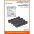 Колпачки на колесные болты/гайки с секретк. 17мм, кругл., черн.матов., пластик, 16+4шт.+съёмник AWBN53 AIRLINE