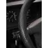 Оплетка на руль XL см универсальная защитная, экокожа с тиснением /черный / накладки на руль AIRLINE AWC-SL-03XL
