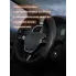 Оплетка на руль М см универсальная защитная, экокожа с тиснением /черный / накладки на руль AIRLINE AWS-LI-22M