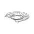 Кожух заднего левого тормозного диска для автомобилей Mercedes C (W204) (07-) BDSP 2728 TRIALLI