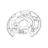 Кожух заднего левого тормозного диска для автомобилей Toyota Land Cruiser 200 (07-) BDSP 2917 TRIALLI