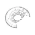 Кожух переднего правого тормозного диска для автомобилей Toyota Yaris / Echo (99-) BDSP 2954 TRIALLI