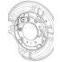 Кожух заднего правого тормозного диска для автомобилей Toyota Land Cruiser Prado (02-) BDSP 3184 TRIALLI
