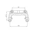 Скоба тормозного суппорта для автомобилей Opel Astra H (04-)/G (98-) задняя CF 000673 TRIALLI