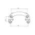 Скоба тормозного суппорта для автомобилей Volvo S40 (96-) задняя CF 012013 TRIALLI
