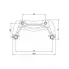 Скоба тормозного суппорта для автомобилей Mercedes C W204 (07-)/E W212 (09-) передняя CF 052208 TRIALLI