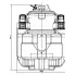 Суппорт тормозной для автомобилей BMW 5 F10/F11/F07 (10-) передний правый d=60мм CF 052314 TRIALLI